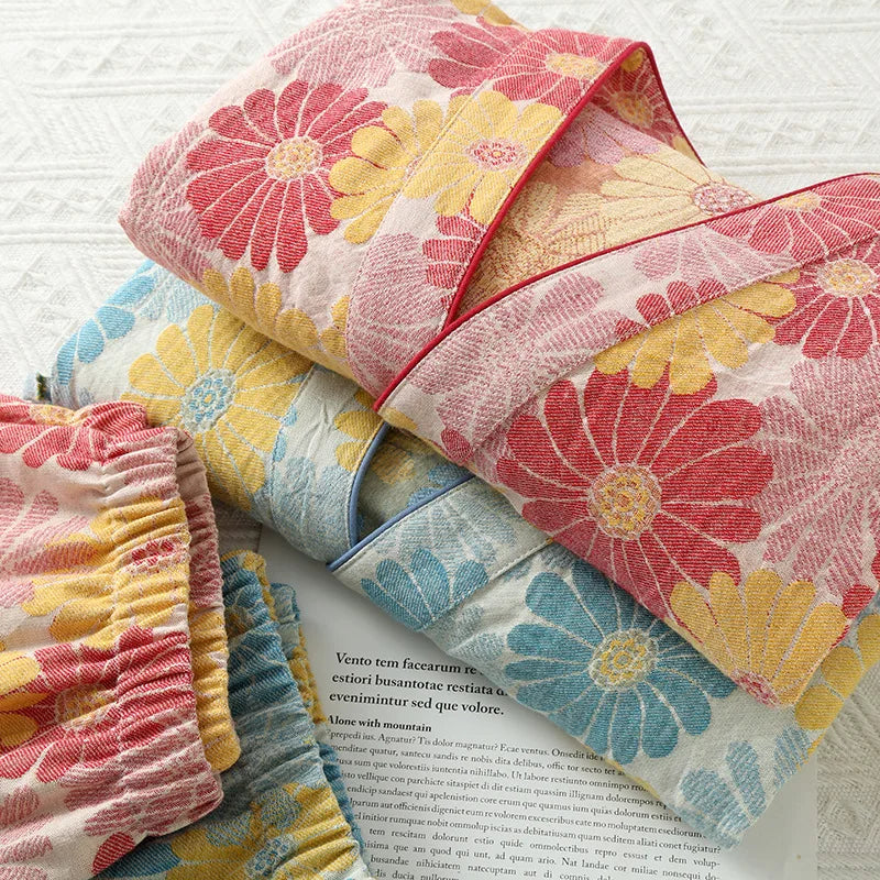 Pigiama Kimono in cotone “Sogno Hawaiano”