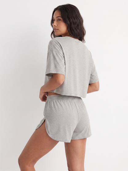 Pigiama Corto Soft Stripe