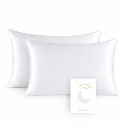 Federa Cuscino in Raso by Amaframe™ – (1+1 GRATIS!🎁 Offerta Esclusiva)