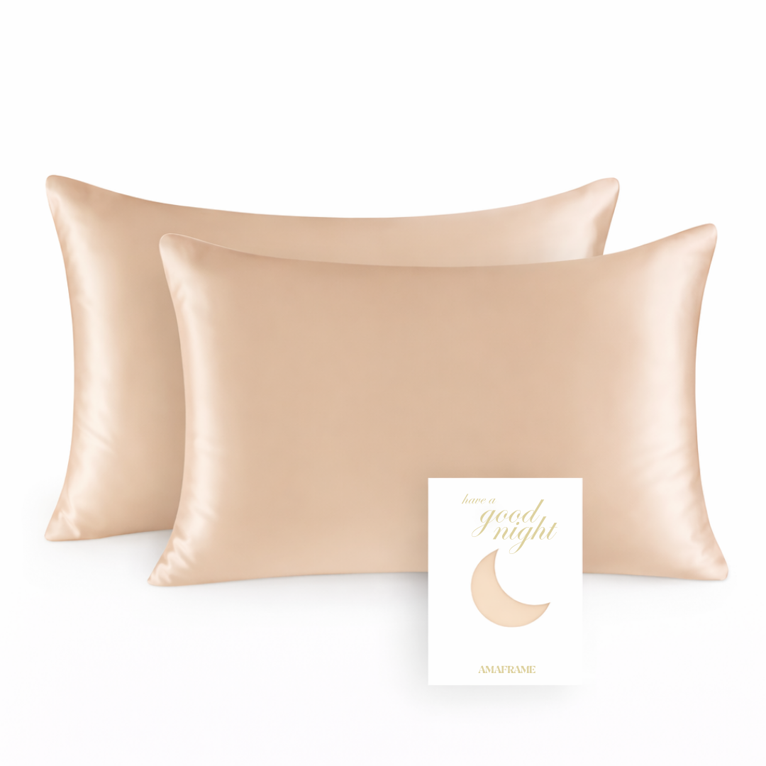 Federa Cuscino in Raso by Amaframe™ – (1+1 GRATIS!🎁 Offerta Esclusiva)