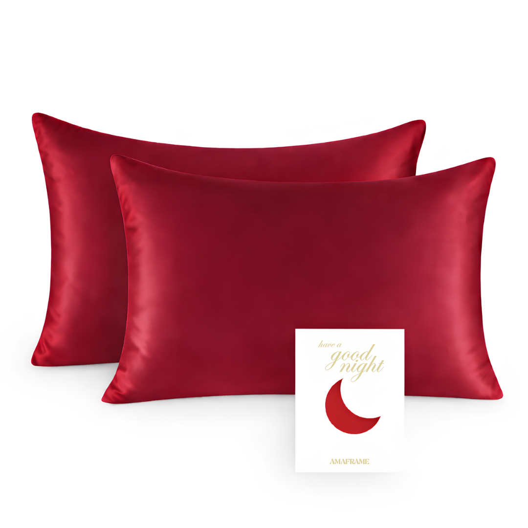 Federa Cuscino in Raso by Amaframe™ – (1+1 GRATIS!🎁 Offerta Esclusiva)