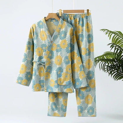 Pigiama Kimono in cotone “Sogno Hawaiano”